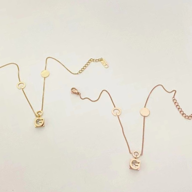 钛钢不掉色时尚百搭冷淡风字母G玫瑰金脚链韩国气质网红ins女欧美2021新款欧美嘻哈潮人图