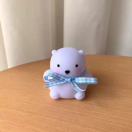 Explosive led vinyl night light duck cartoon ins creative night market stalls source night market children's luminous toy trumpet bear blue