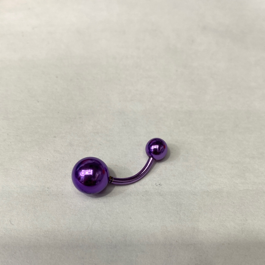 欧美爆红紫色不锈钢肚脐钉简约个性潮流网红爆款穿刺饰品