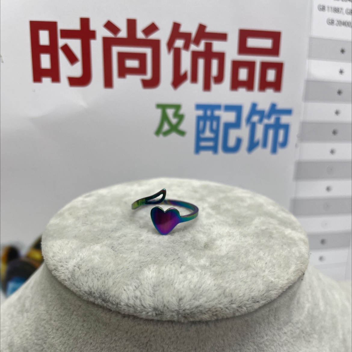 Stainless steel color-coated open heart Item Picture