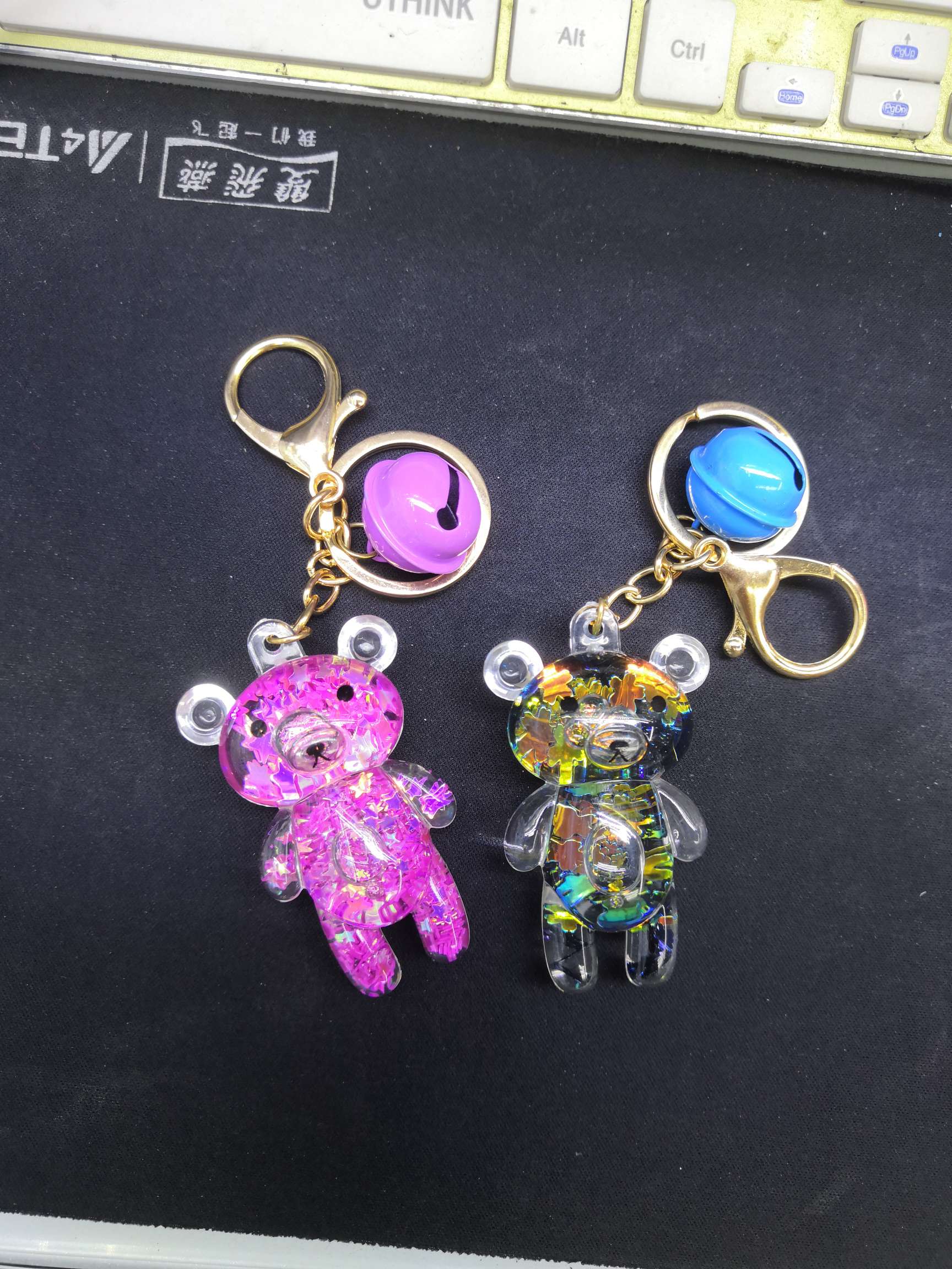 Student crystal keychain at Shop 7951, Zone D, Yiwu International Trade City Specification image