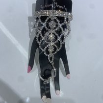 Rhinestone hand back chain 3
