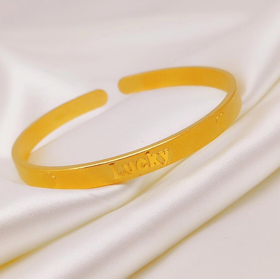 Lov sand top C button bracelet, fine workmanship, real gold plating