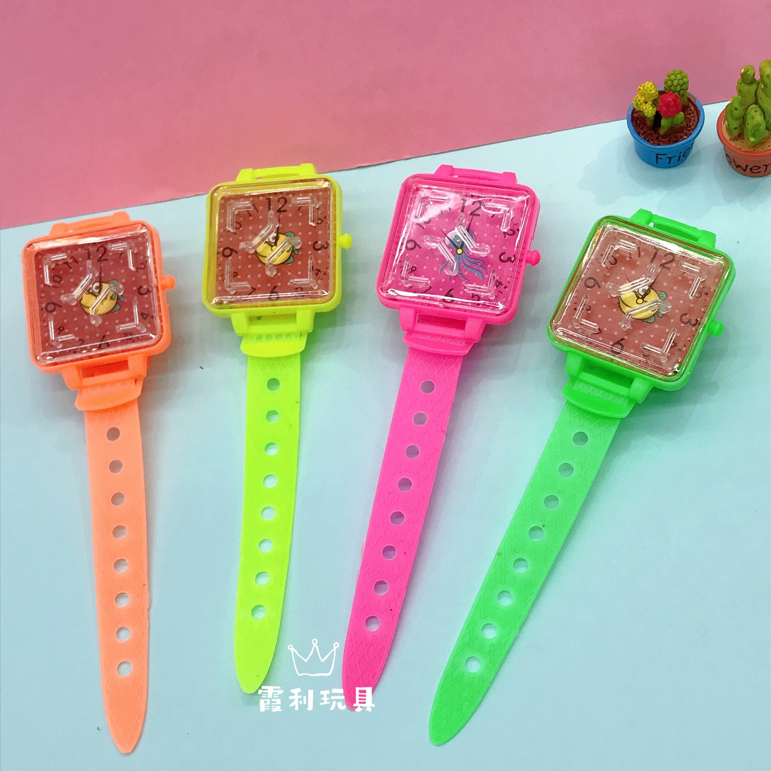 Square maze watch, children's plastic toy, gift gacha detail image 1