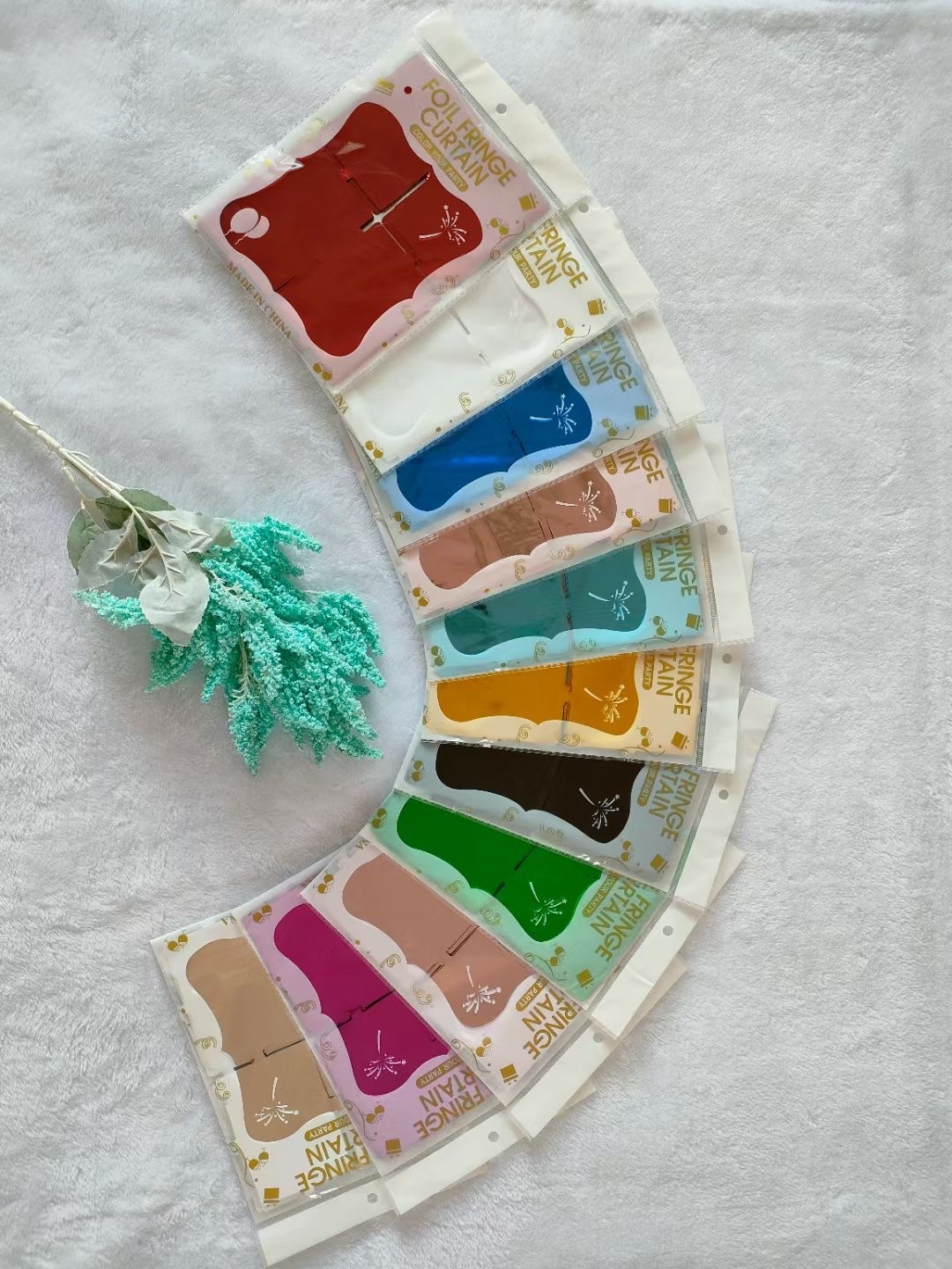 方块雨丝门帘婚庆节庆生日派对背景墙布置装饰详情7