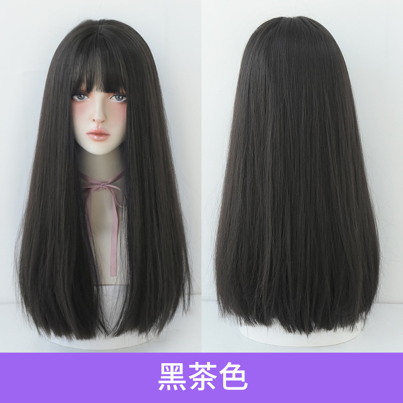 Long straight wig for ladies 6