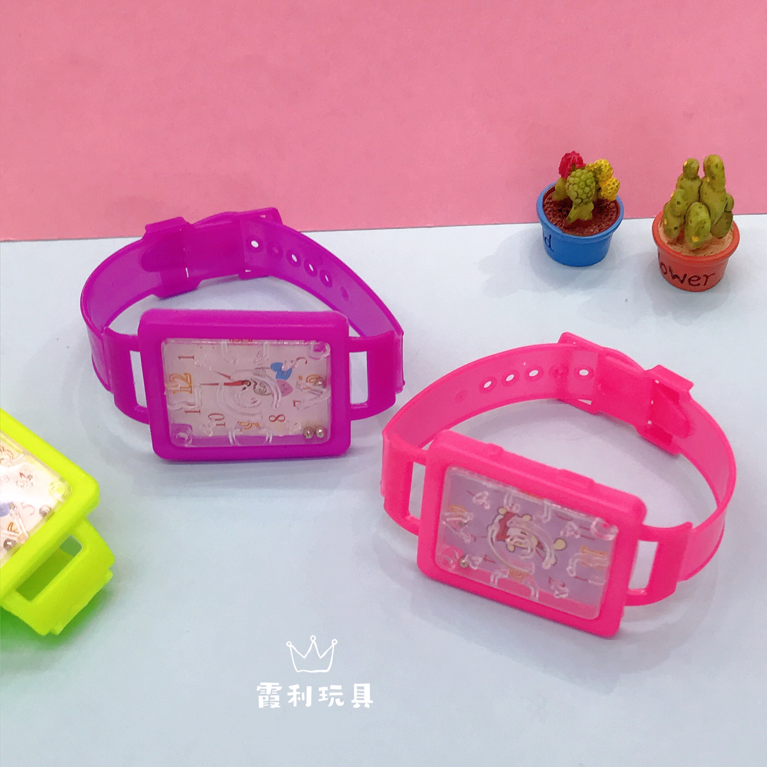 Rectangular maze watch, children's plastic toy, gift gacha Item Picture