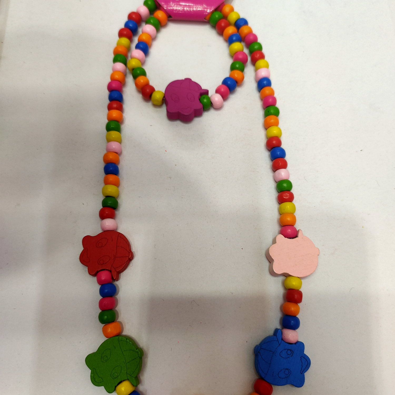 Factory direct wooden children's chain scan little boy's head