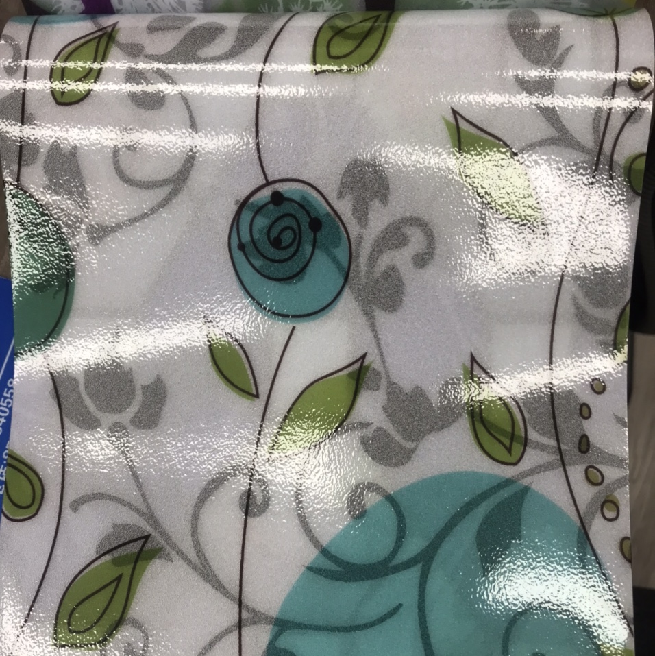 Glass coated with electrostatic film