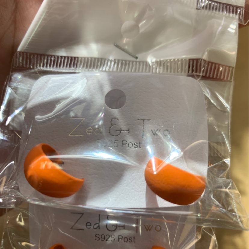 Silver needle curved orange color series details Picture