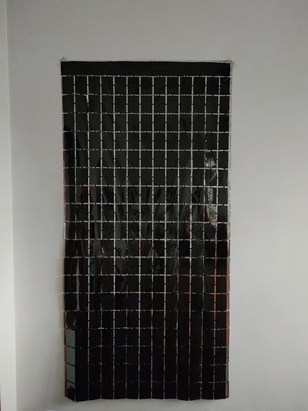 方块雨丝门帘婚庆节庆生日派对背景墙布置装饰详情5