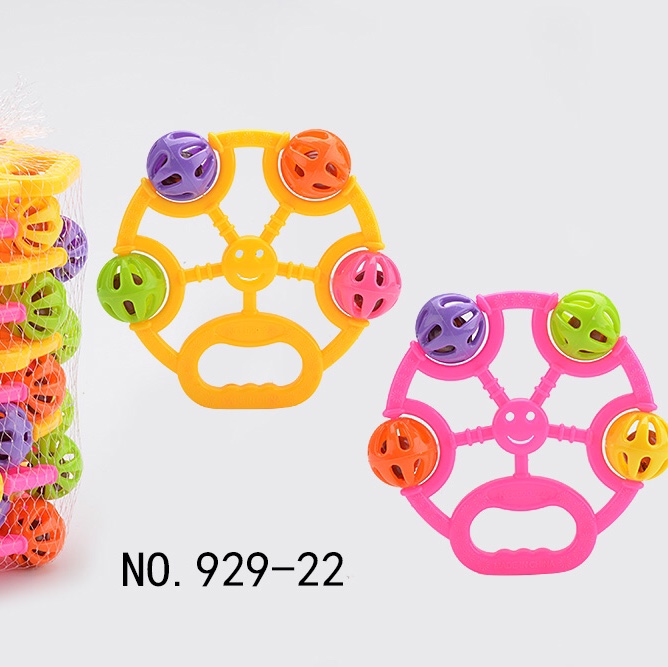 Newborn baby Hand rattle stick hand grip Bitable grip training 0-3 2 months months 4 months Baby toy 022