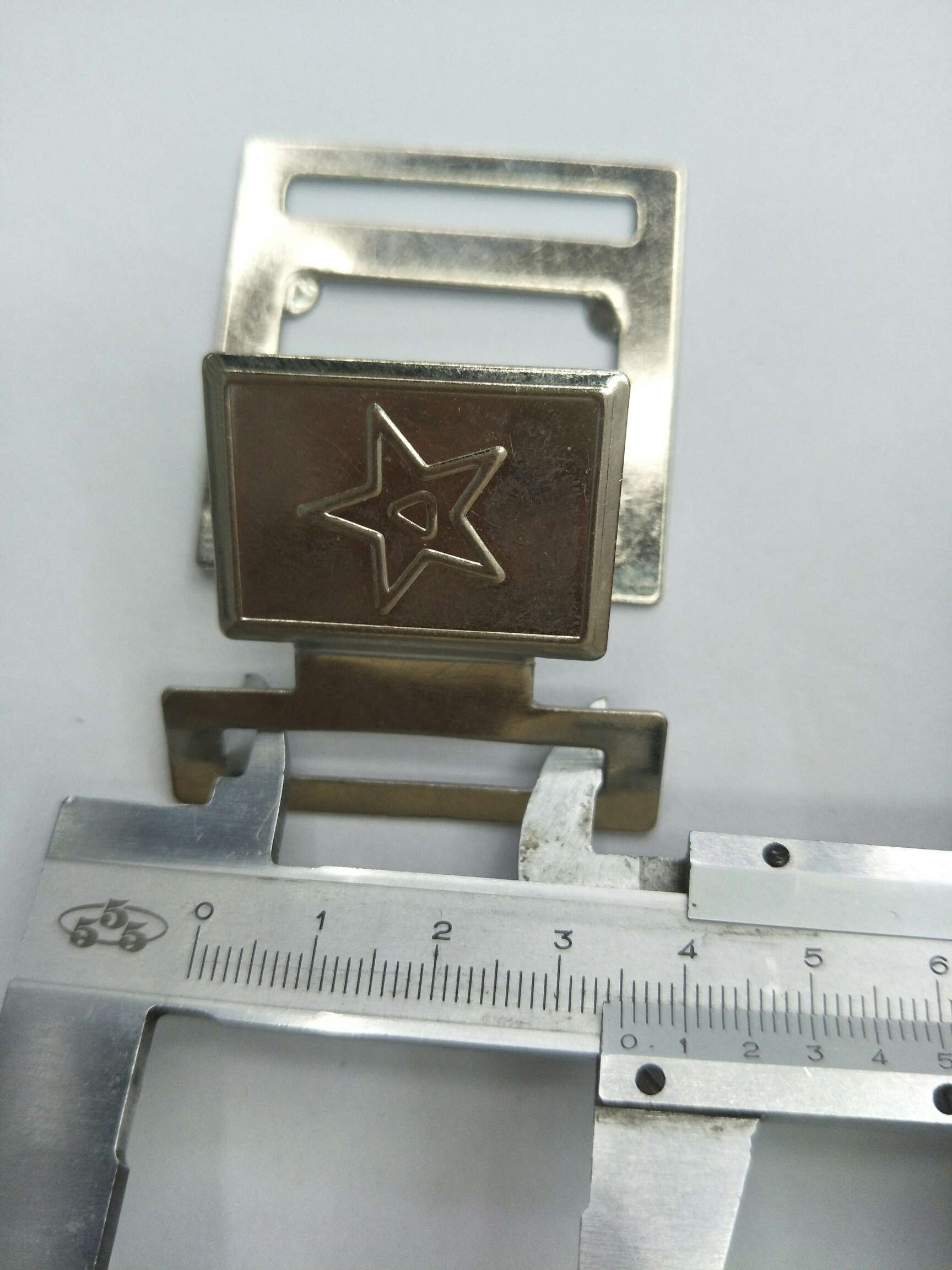 五星铁质对扣插扣/服装配件/演出服箱包军腰扣细节图