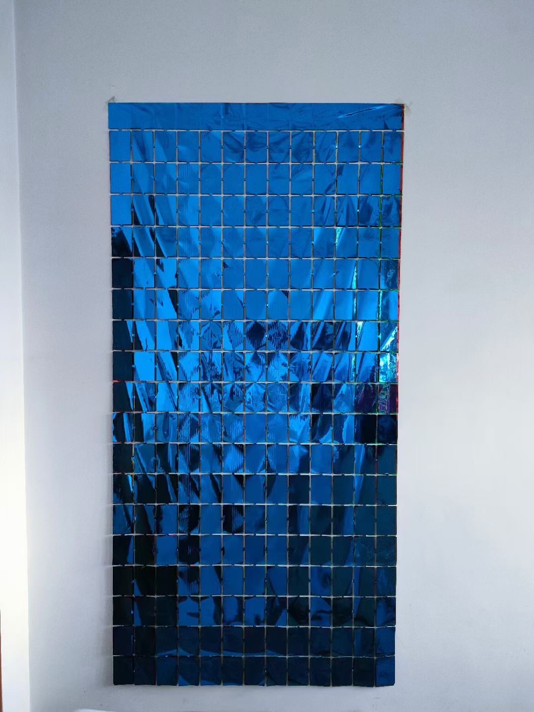 方块雨丝门帘婚庆节庆生日派对背景墙布置装饰详情4