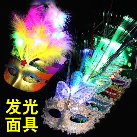 地推新款狐狸卡通面具发光玩具地摊夜市儿童广场