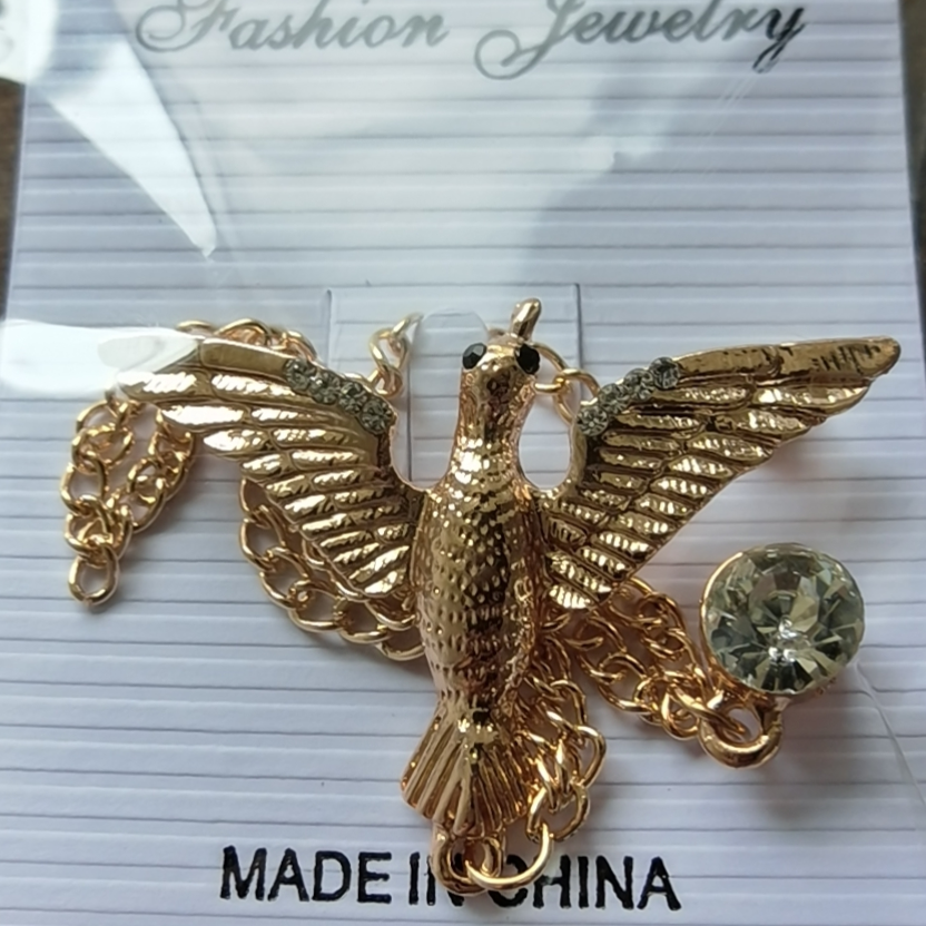 Eagle with chain men's suit coat accessories