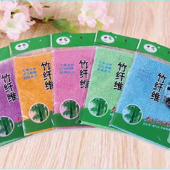 Bamboo fiber dishcloth fiber production