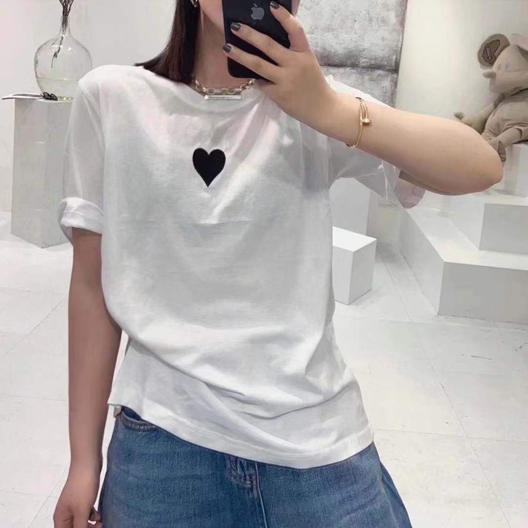 绣花爱心T