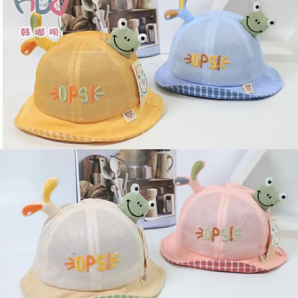 Summer breathable children's hats for boys, thin fisherman hats for boys, sun protection 69