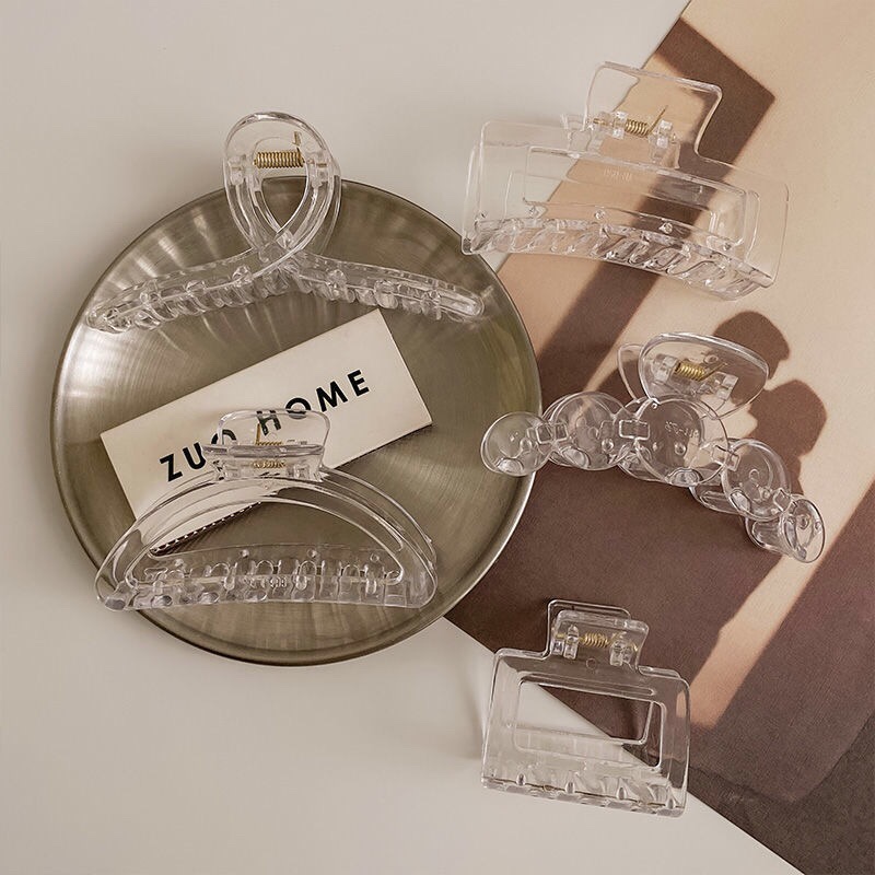 Internet explosion Korean popular hairpin grab clip transparent thumbnail