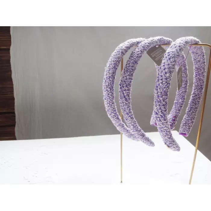 MISSFANG. Original material independent design ~ French high standard small fragrance style purple hair band hair accessories new thumbnail