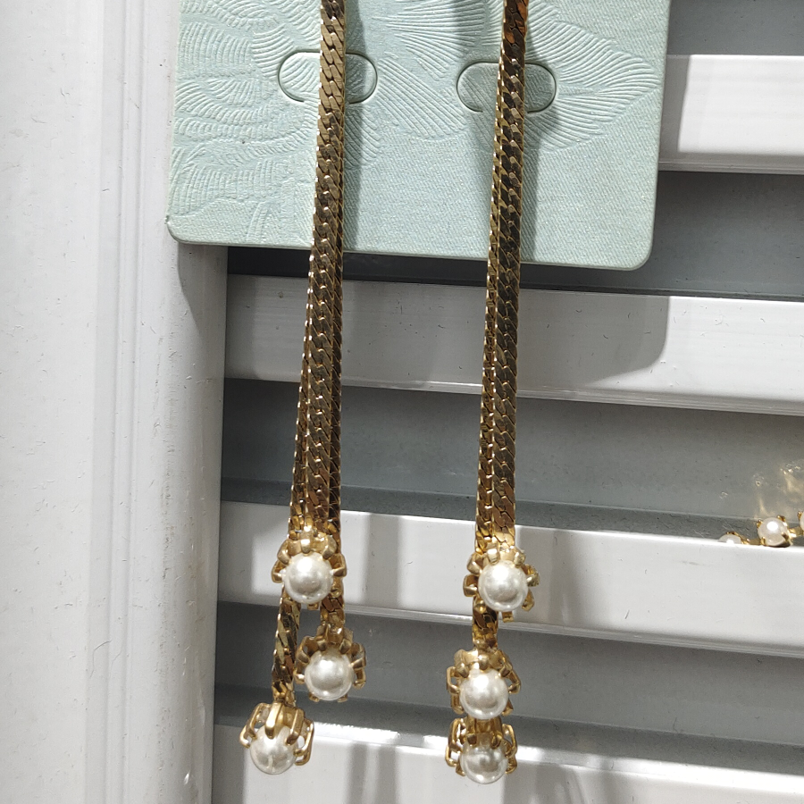 Korean style exaggerated party long chain earrings Korean version earrings jewelry chain Billon-40 thumbnail