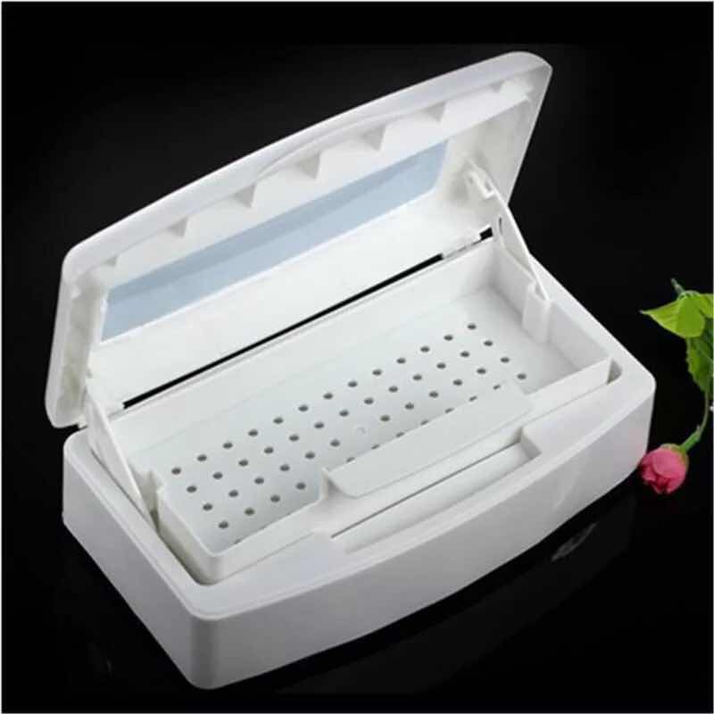 Disinfection box, alcohol disinfection box, soaking disinfection box with filter, nail art and nail tool box, instrument box
