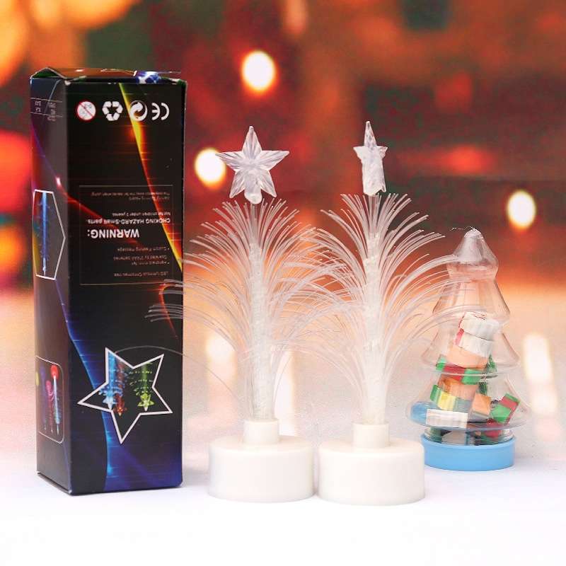 Christmas decoration props: Colorful glowing Christmas tree, new Christmas glowing mall event, small gifts for attracting customers, optical fiber Christmas tree decorations, direct sales of optical fiber pic 4