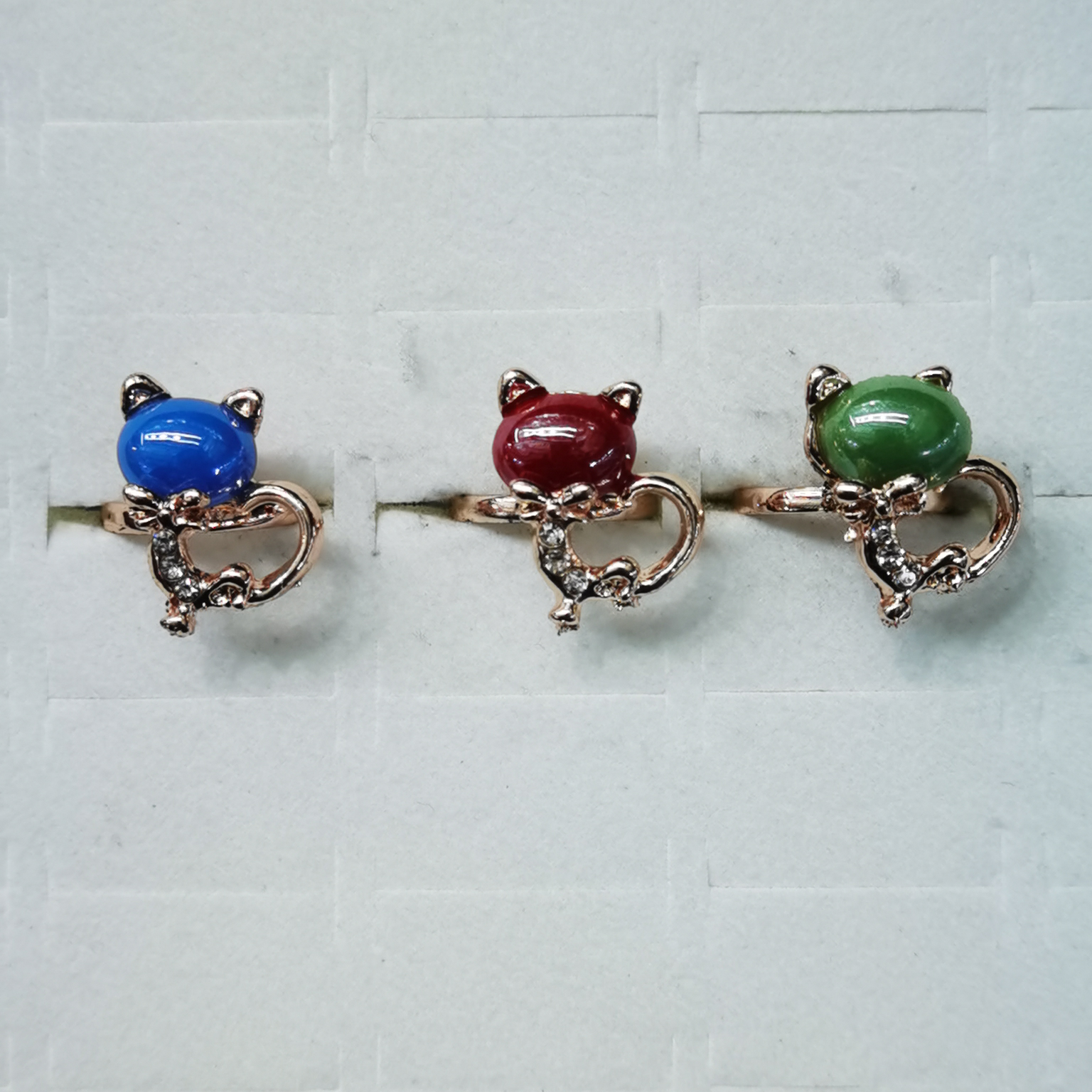 Fashion jewelry, rhinestone ring, Japanese and Korean fashion jewelry 074