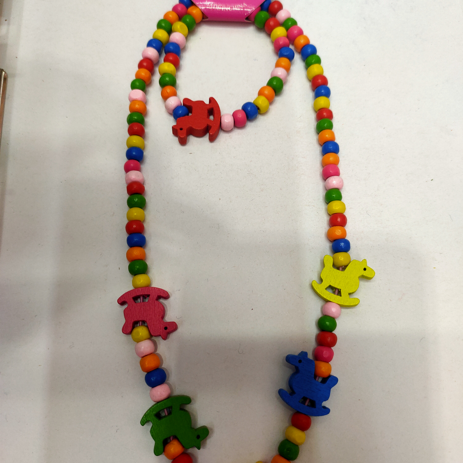 Manufacturers direct sales of wooden children set chain small wooden horse