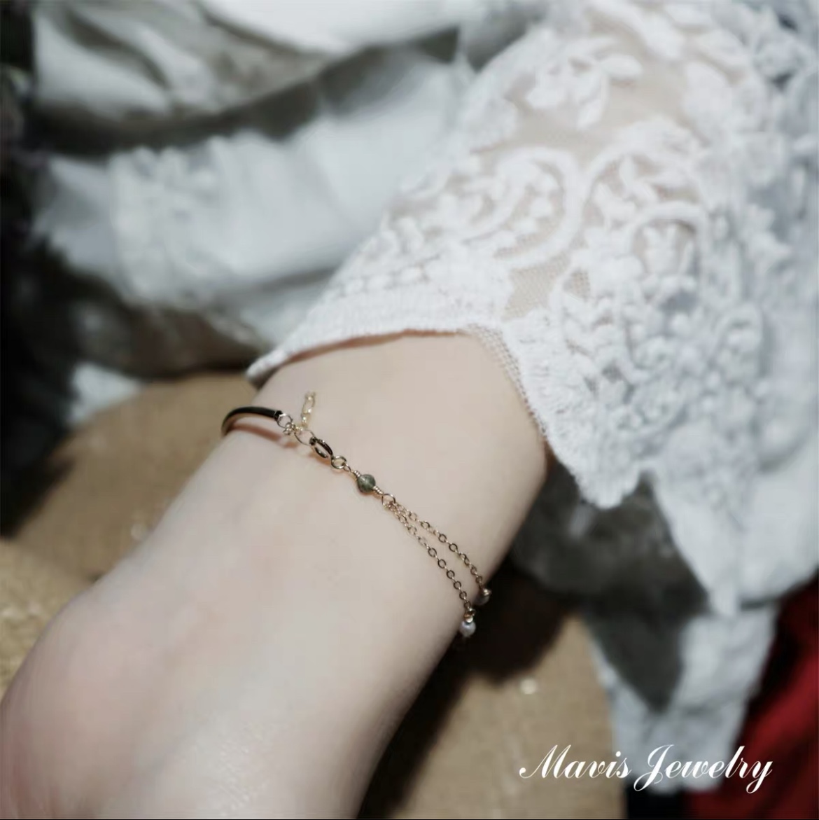 A teardrop bracelet