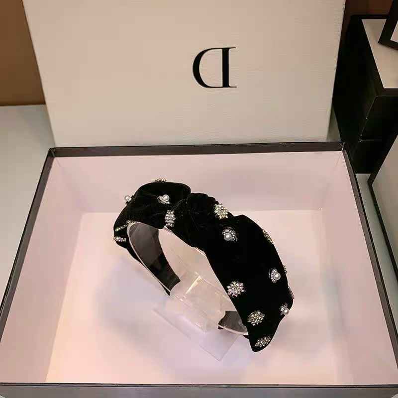 jennie star with headband bow Headpiece Hair accessories go out all stylish temperament elegant Instagram headband