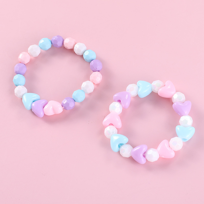 New cute children's bracelets, acrylic jewelry, multi-shaped colorful children's bracelets, direct supply from the manufacturer, customizable Specification image