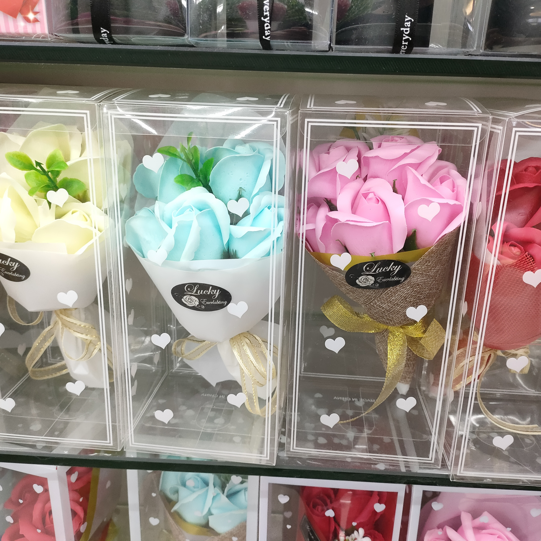 情人节5朵手捧花