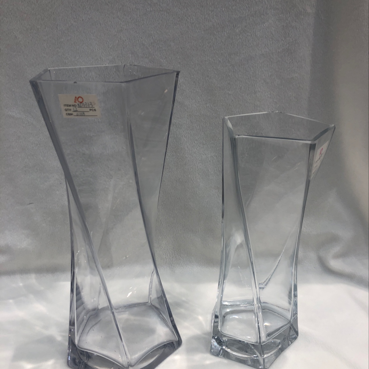 Polygon hydroponic succulent flower glass transparent vase Living room dry flower glass flower