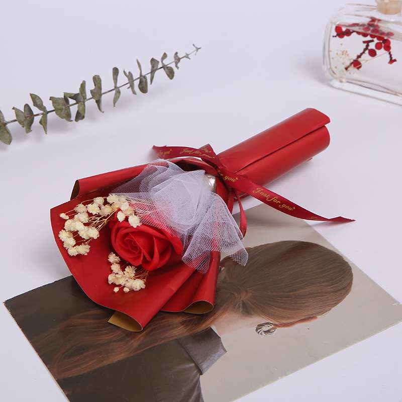 工艺创意礼品香皂玫瑰花情人节圣诞节婚庆结婚礼细节图
