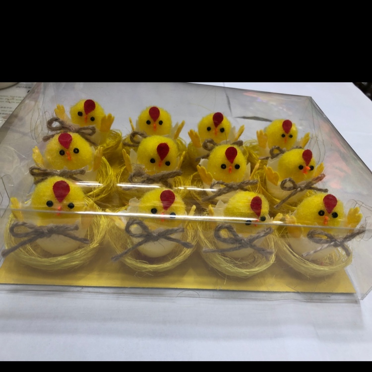 复活节黄色麻窝蛋壳鸡111