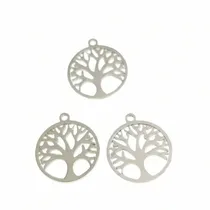 Stainless steel tag tree pendant military custom fashion brand jewelry European and American necklaces niche simple titanium steel jewelry smart
