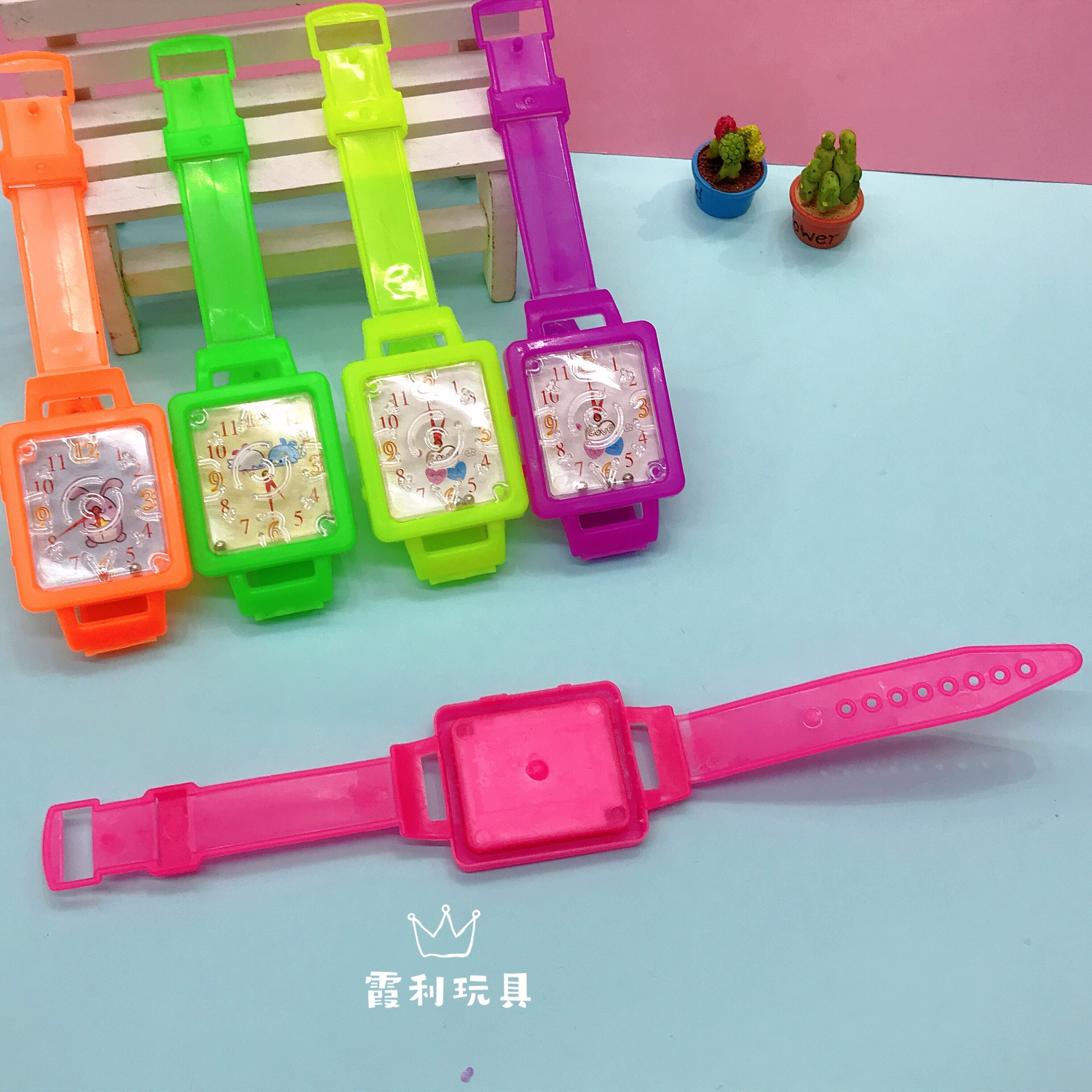 Rectangular maze watch, children's plastic toy, gift gacha detail image 2