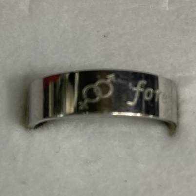 Tiktok the same stainless steel ring for boys and girls can open beer bottle caps for men and women