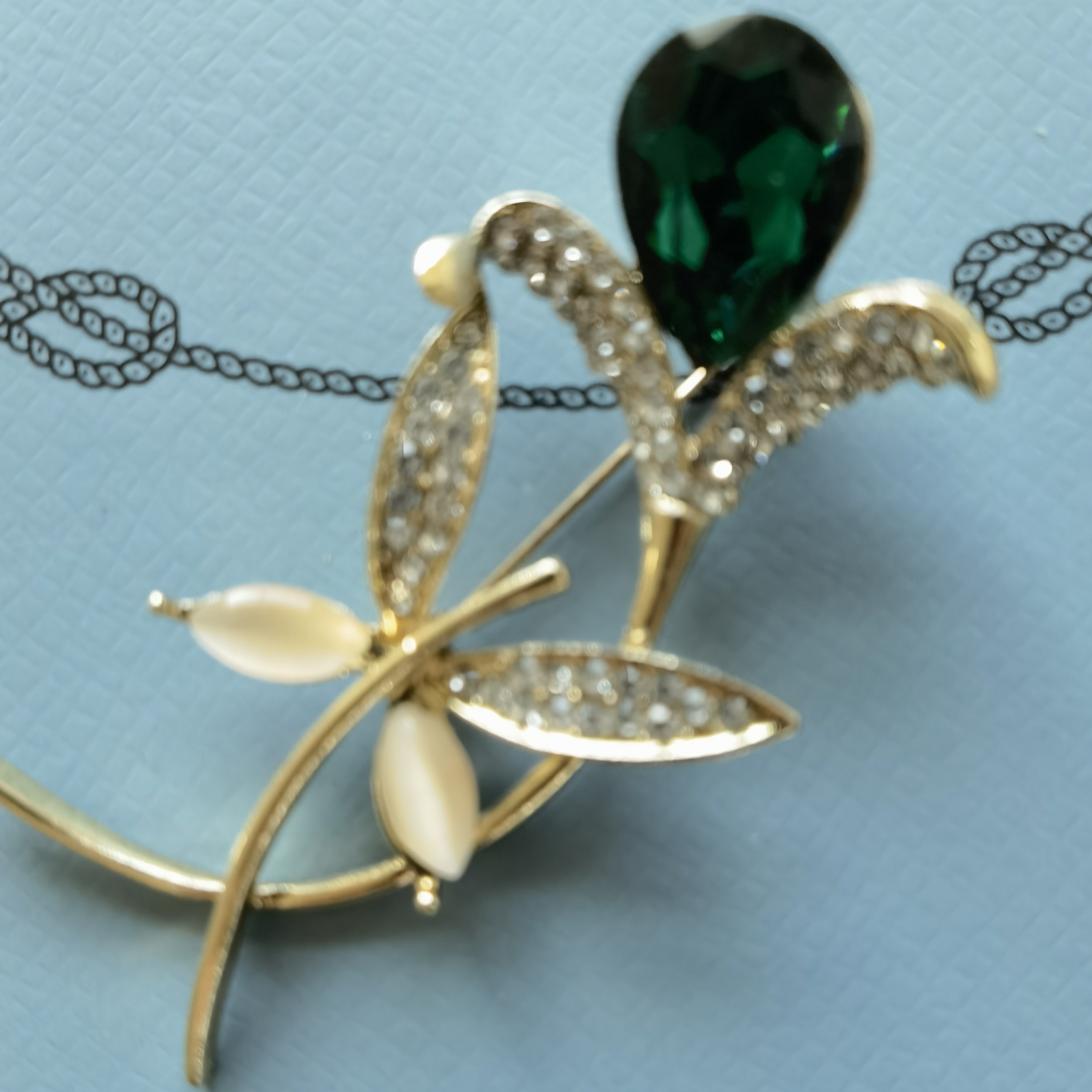 Opal glass Dragonfly Fashion suit coat accessories