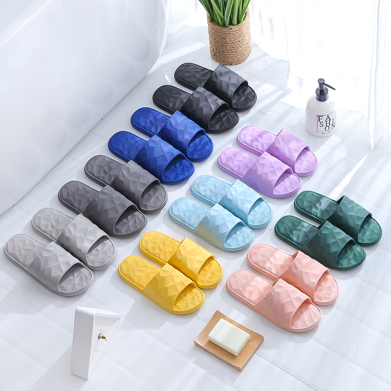 Hair slippers Women summer soft bottom indoor couple home home plastic massage bath sandals men
