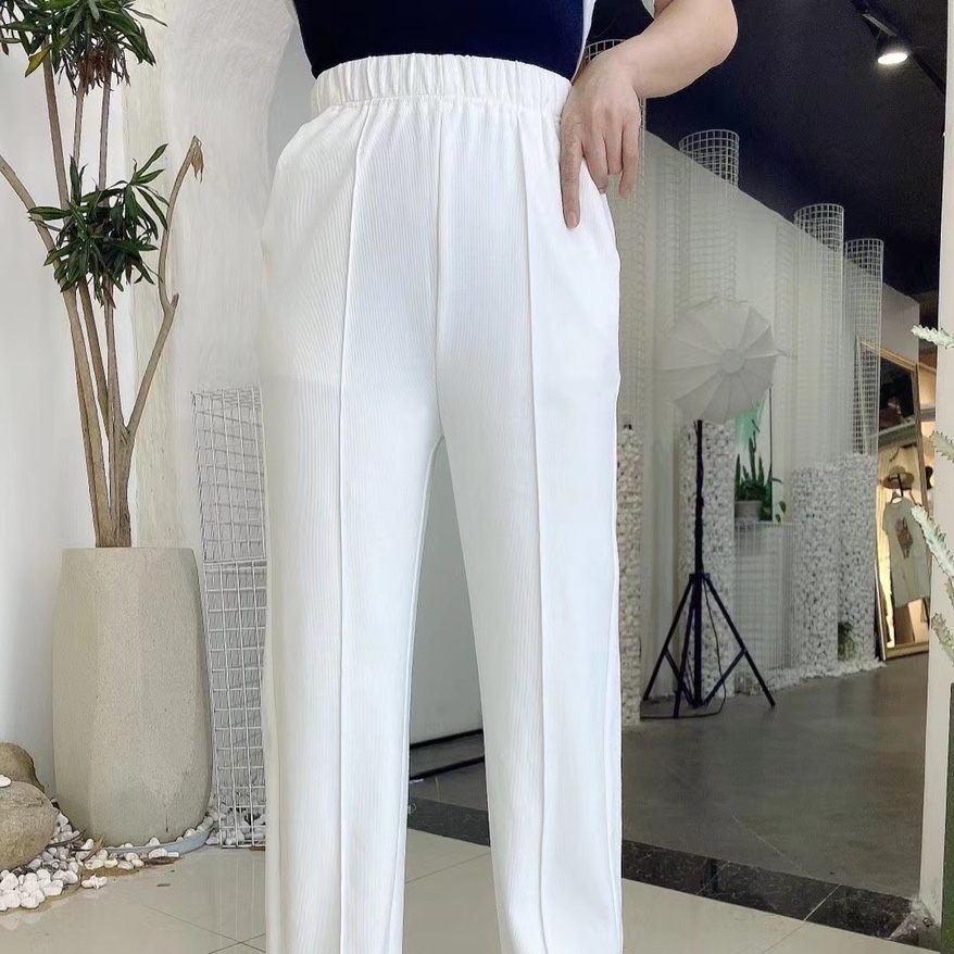 Straight casual pants