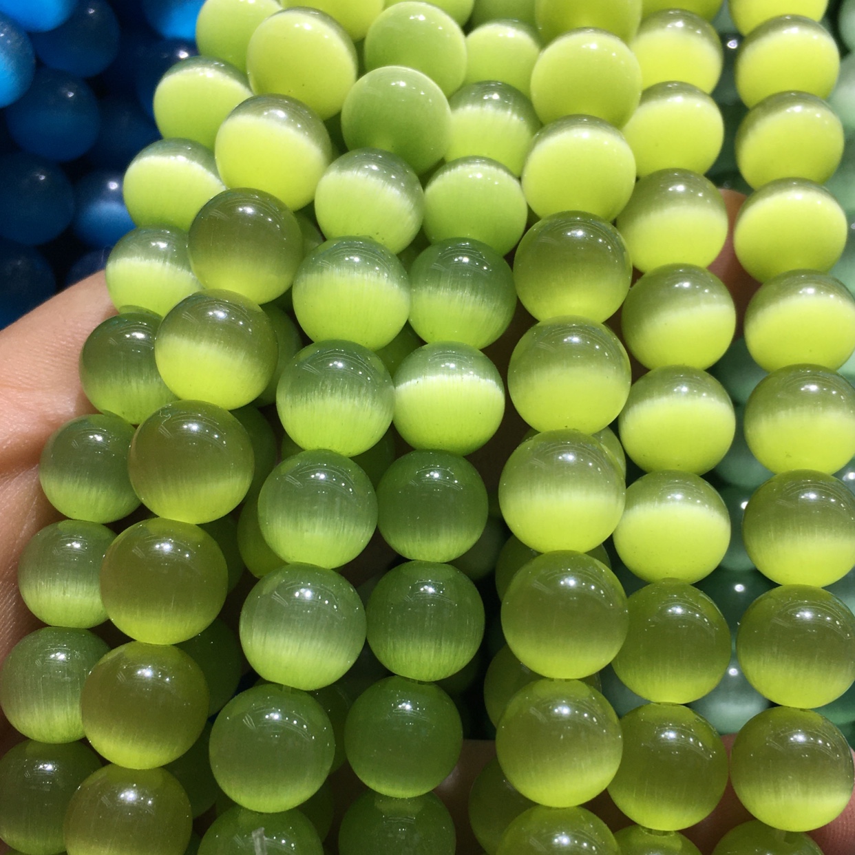 10m圆珠浅军绿色