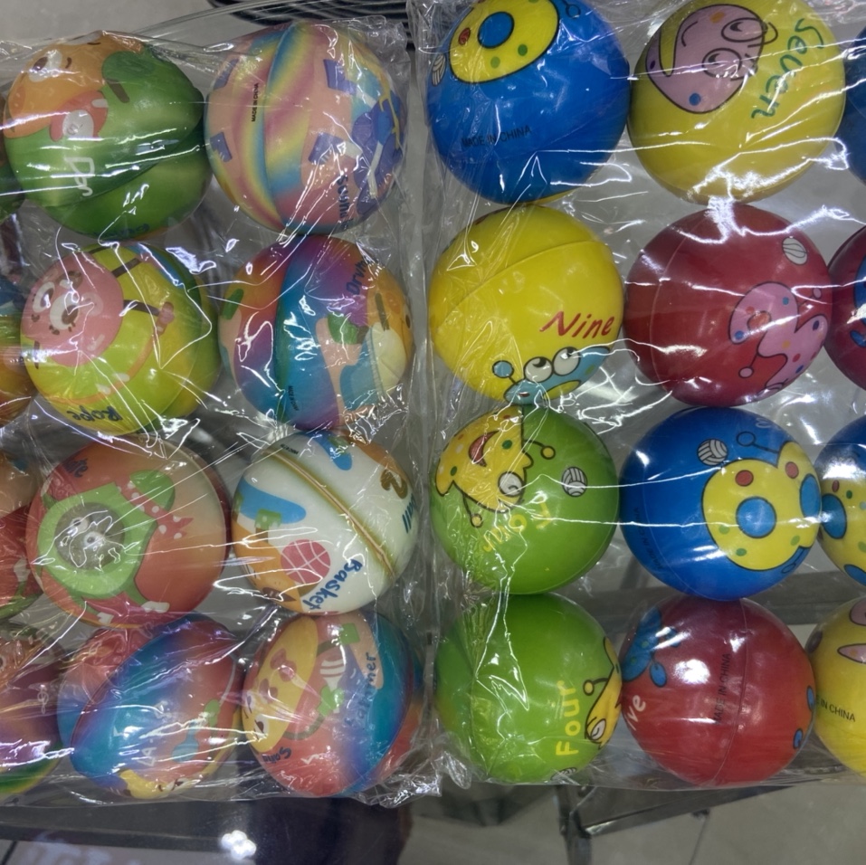 Venta directa de fábrica 6.3cm mix mix 200 niñas y niños juguetes esponja bola de espuma para niños juguetes. 12/opp
