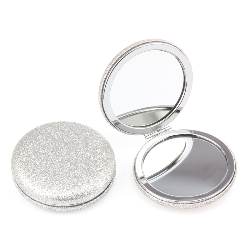 迷你镜子金属化妆镜随身携带小镜子散粉化妆镜