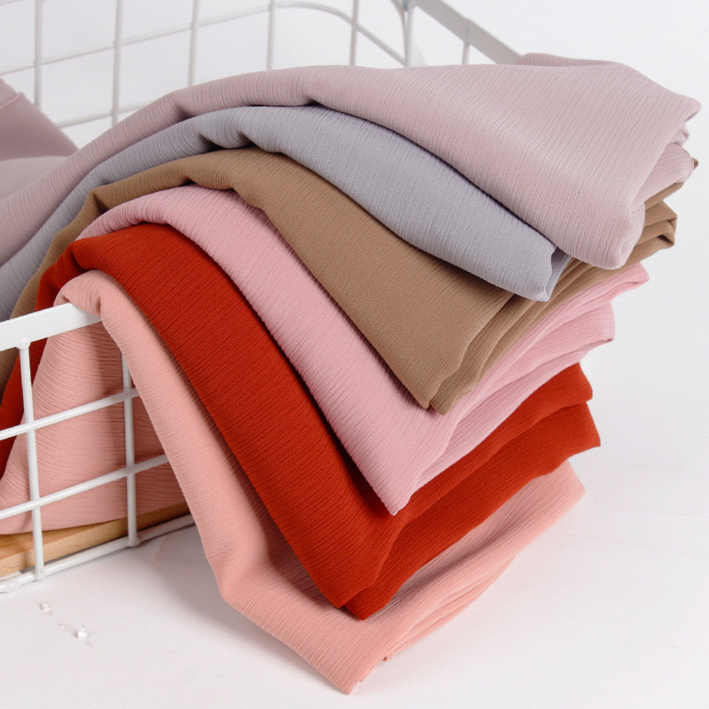 High-quality pearl chiffon scarves, solid-color long gauze scarves, solid-color shawls and headscarves for foreign trade bestsellers detail image 4