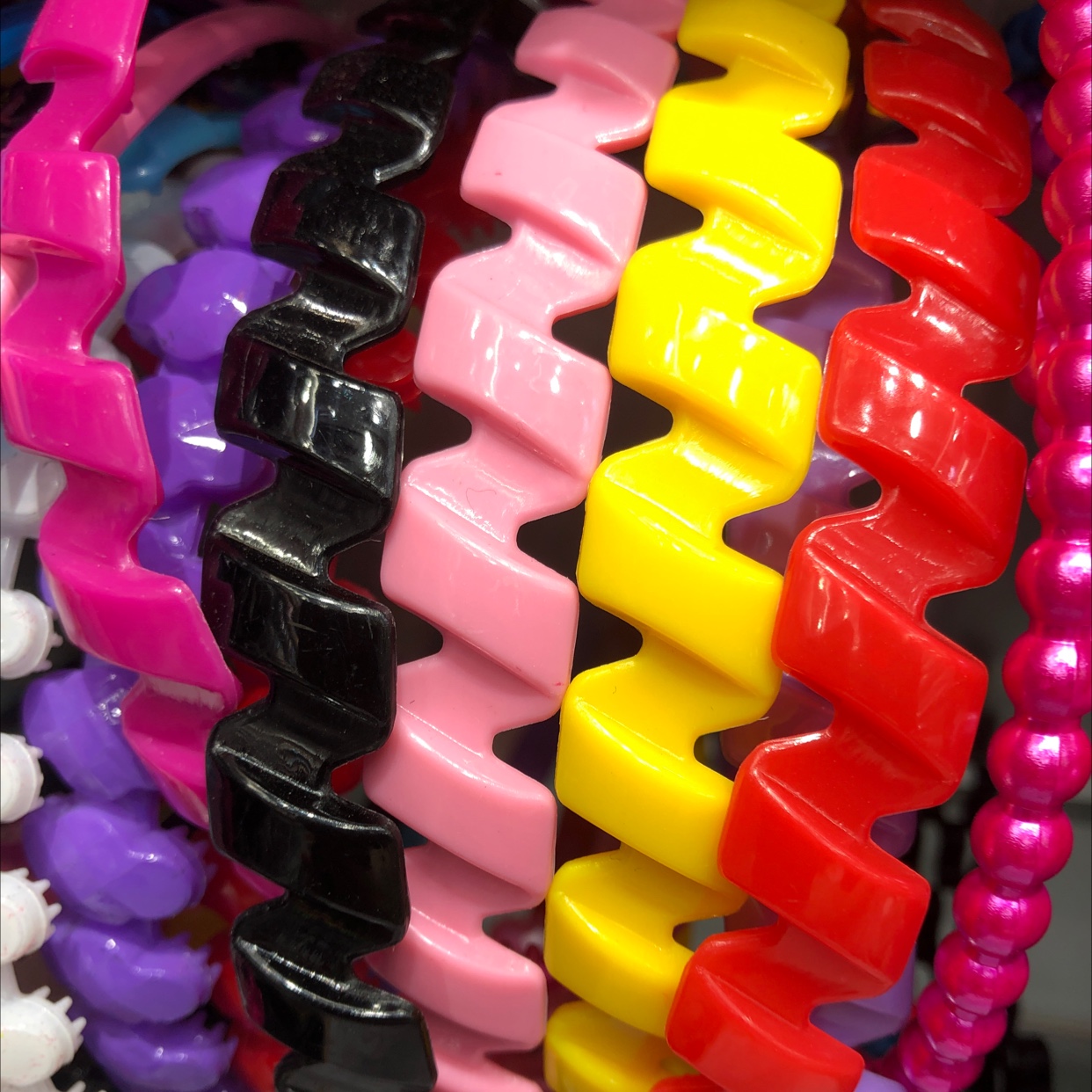 Shiny wavy trendy ladies' hair bands, headbands, versatile headwear, hair accessories, Lu Jie accessories 1