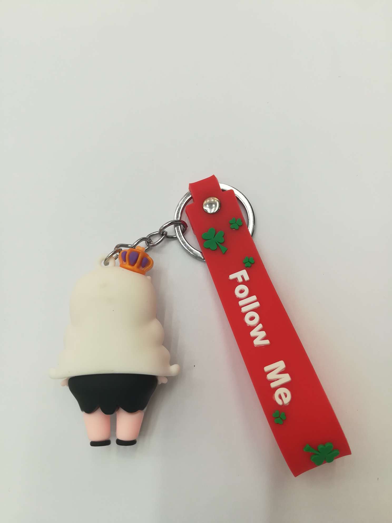 新款白发女孩爆款钥匙扣挂件男女同款细节图