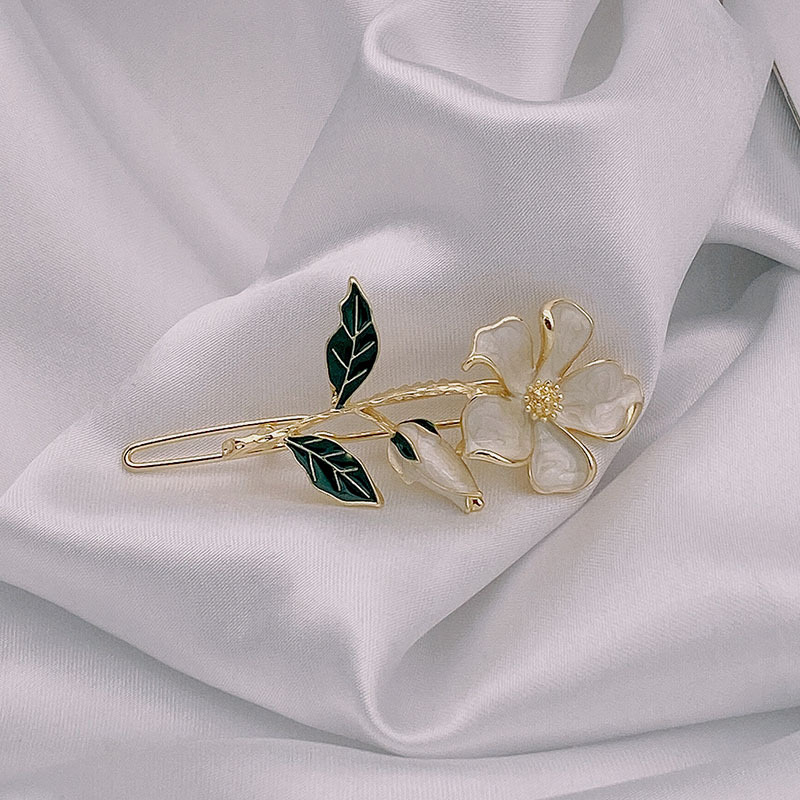 2021 New style hair accessories, oil-dripping hair clips, Korean-style side clips, flower hair clips, Korean-style clips, headwear, Japanese and Korean Item Picture